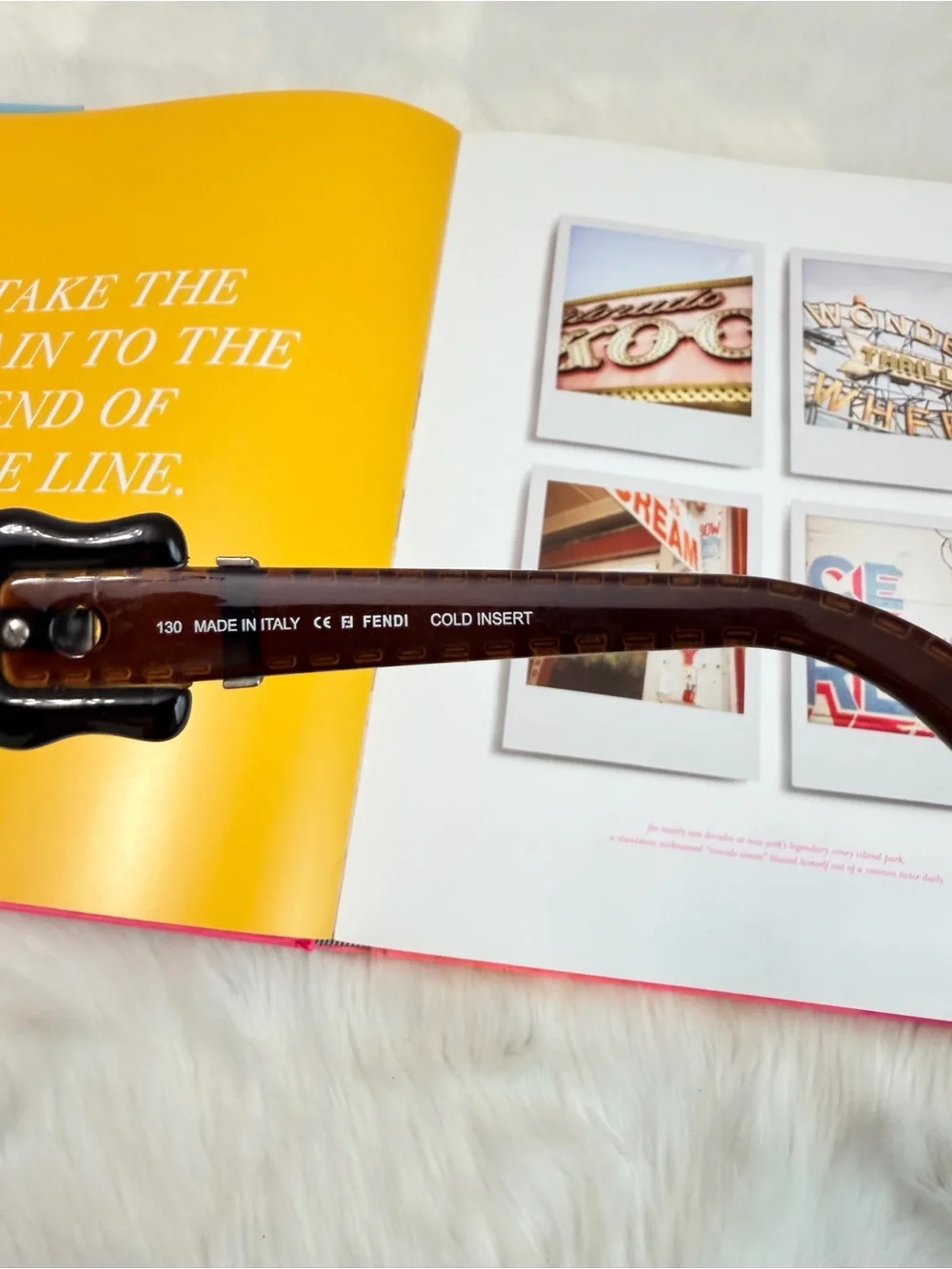 Vintage Fendi Burgundy Gradient Oval Sunglasses with Gold Accents